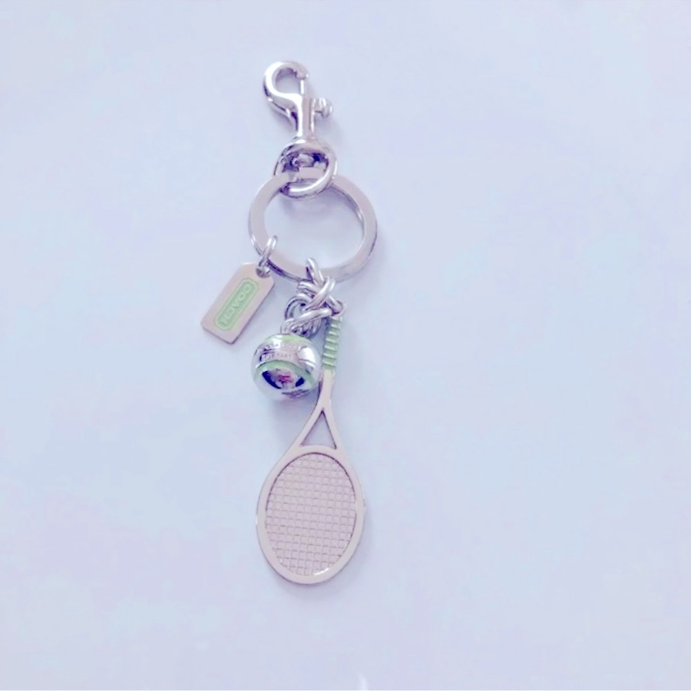 Rare Vintage Coach Tennis Racquet/Ball Bag Charm/Key Chain